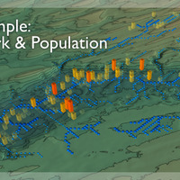 COVE Image DHSVM Stream Network and Population