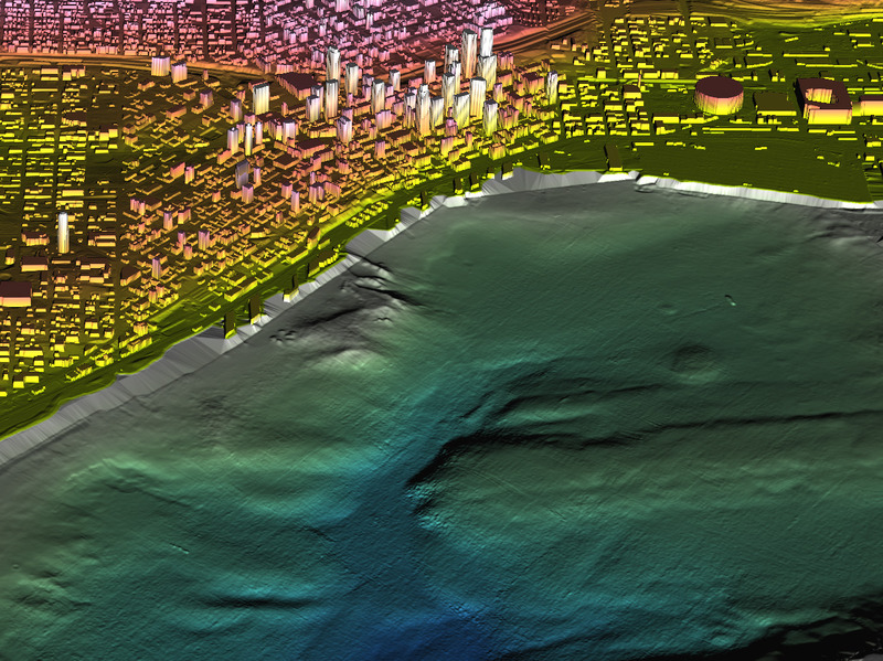 Elliott Bay Topography