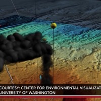 PBS News Hour on Axial Volcano Image
